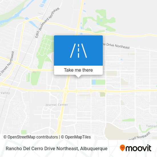Mapa de Rancho Del Cerro Drive Northeast