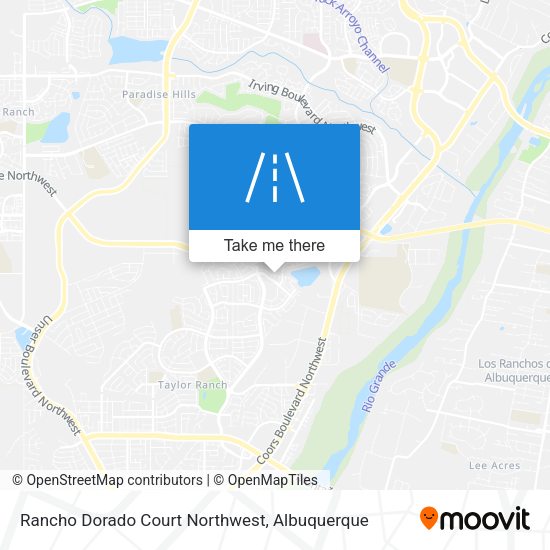 Rancho Dorado Court Northwest map