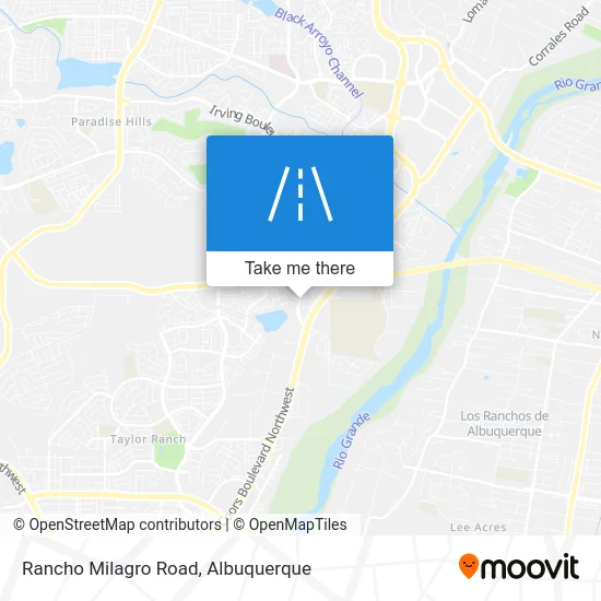 Rancho Milagro Road map