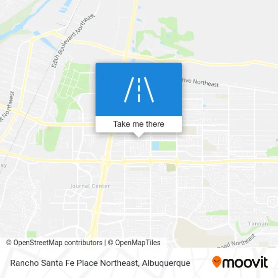 Rancho Santa Fe Place Northeast map