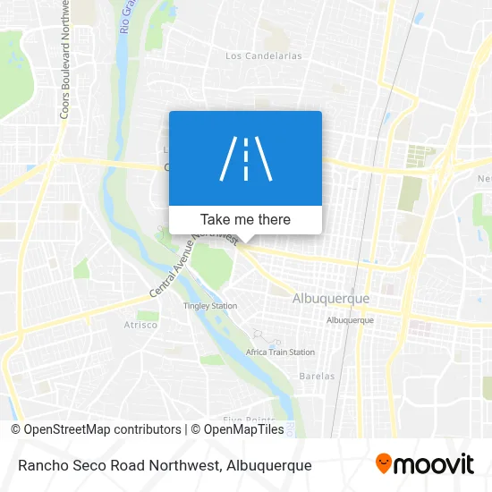 Rancho Seco Road Northwest map