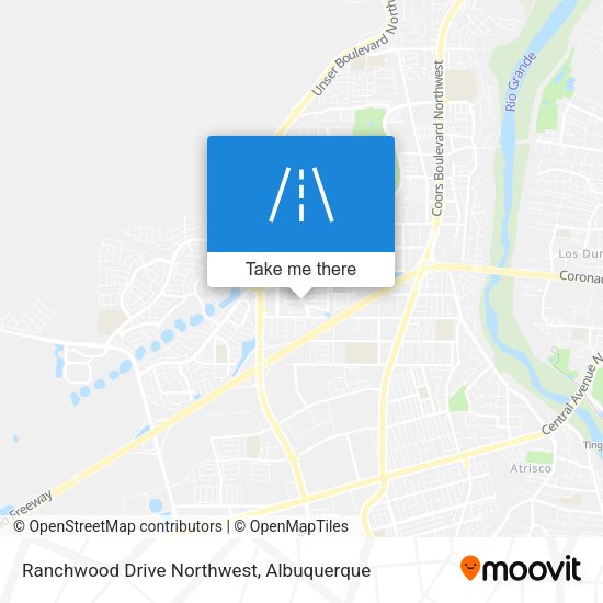 Ranchwood Drive Northwest map