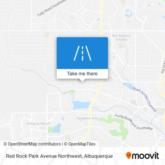 Red Rock Park Avenue Northwest map