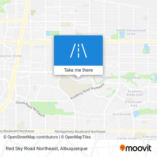 Red Sky Road Northeast map