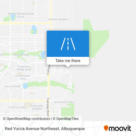 Mapa de Red Yucca Avenue Northeast