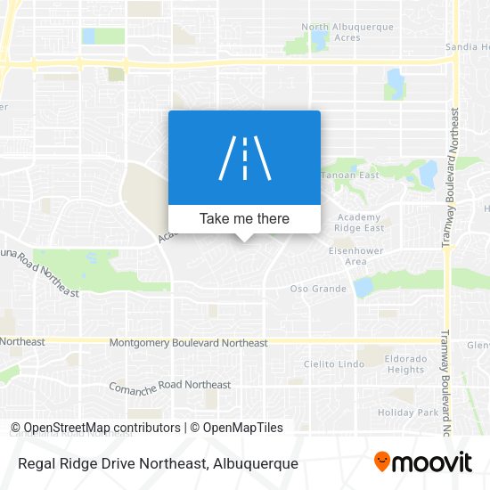 Regal Ridge Drive Northeast map