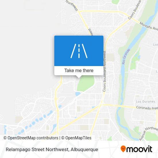 Relampago Street Northwest map