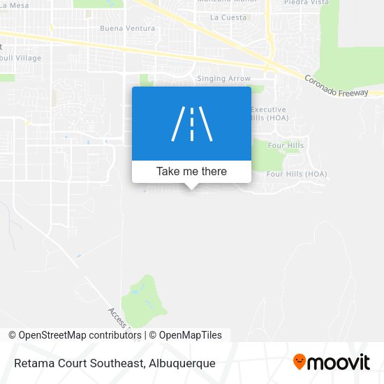 Mapa de Retama Court Southeast