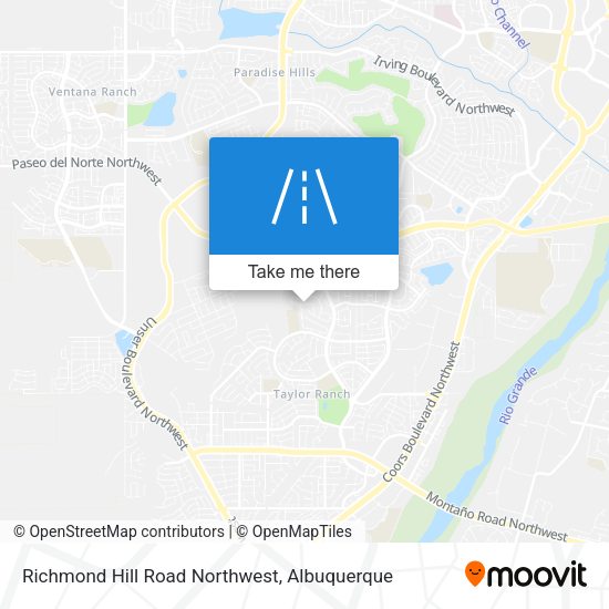 Richmond Hill Road Northwest map