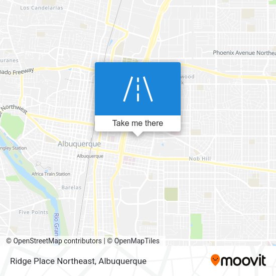 Mapa de Ridge Place Northeast