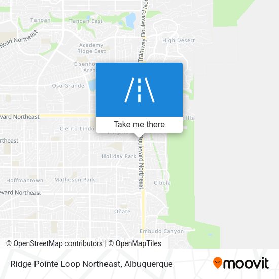 Mapa de Ridge Pointe Loop Northeast
