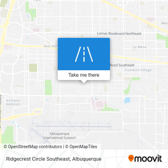 Ridgecrest Circle Southeast map