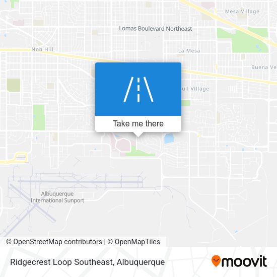 Ridgecrest Loop Southeast map