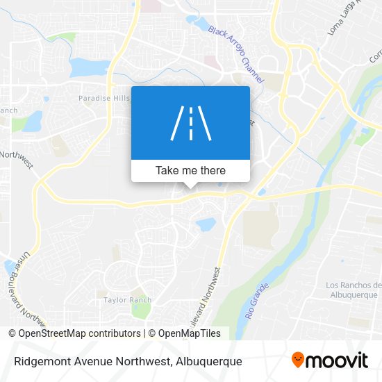 Mapa de Ridgemont Avenue Northwest