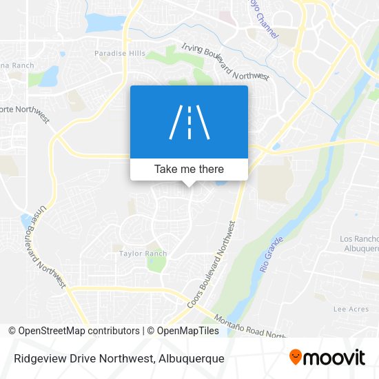Ridgeview Drive Northwest map