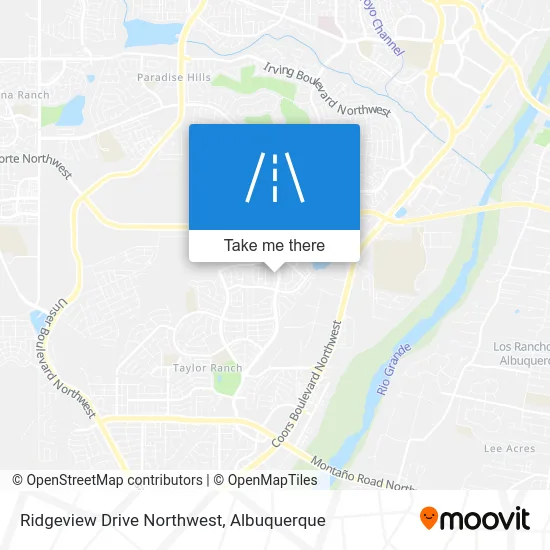 Ridgeview Drive Northwest map
