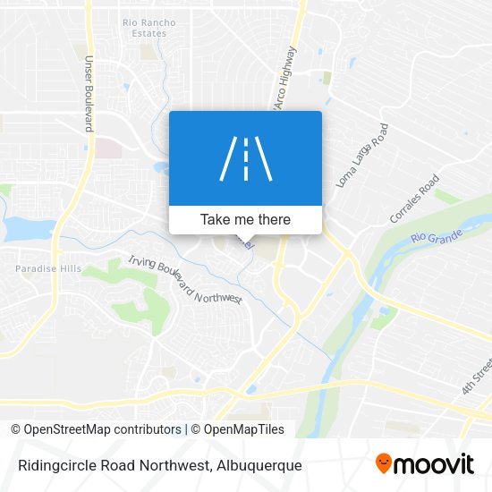 Mapa de Ridingcircle Road Northwest