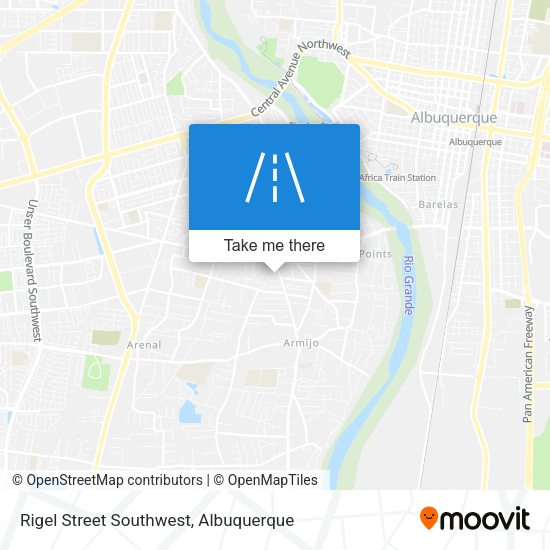 Mapa de Rigel Street Southwest