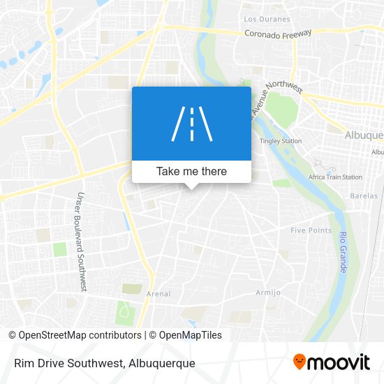 Mapa de Rim Drive Southwest
