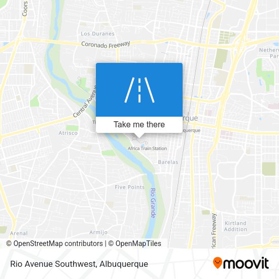 Rio Avenue Southwest map