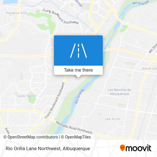 Mapa de Rio Orilla Lane Northwest