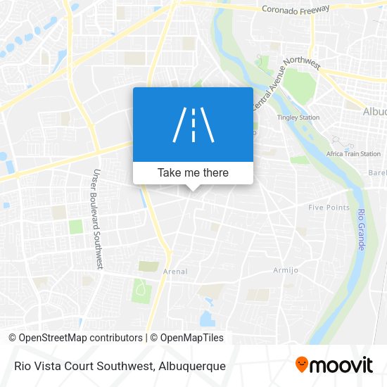 Rio Vista Court Southwest map