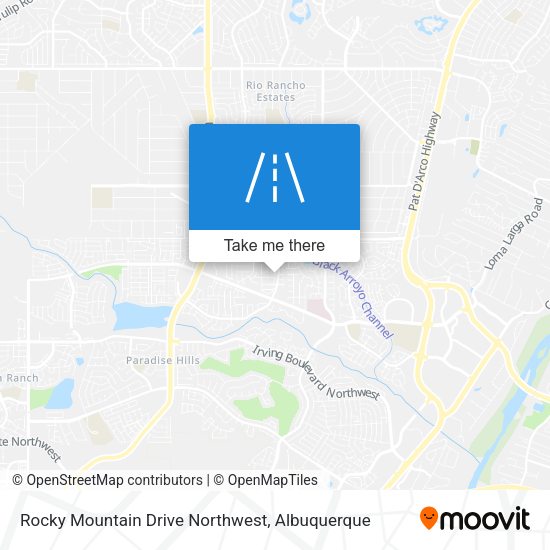 Mapa de Rocky Mountain Drive Northwest