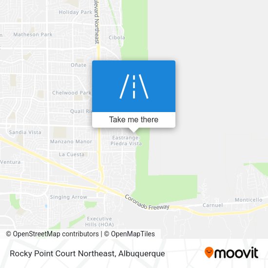 Mapa de Rocky Point Court Northeast