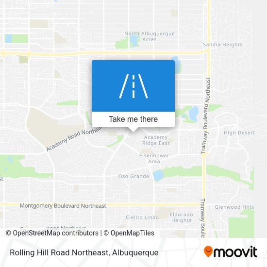 Rolling Hill Road Northeast map