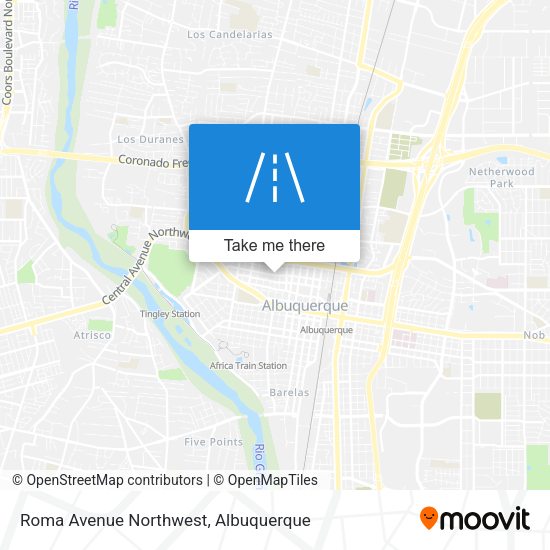 Roma Avenue Northwest map