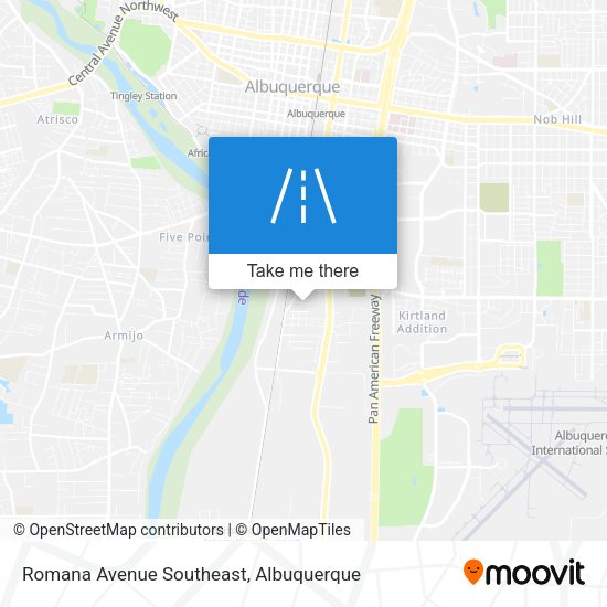 Romana Avenue Southeast map