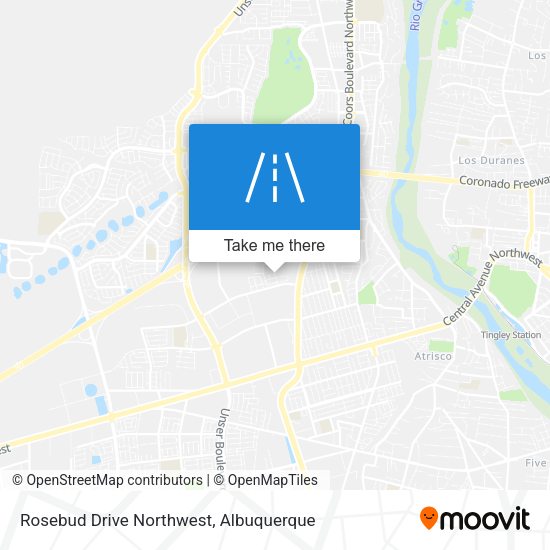 Rosebud Drive Northwest map