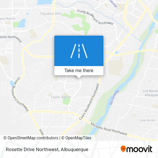 Rosette Drive Northwest map