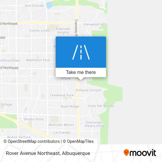 Rover Avenue Northeast map