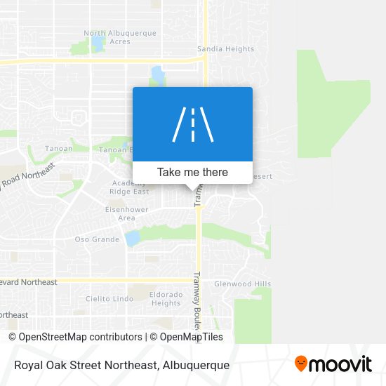 Royal Oak Street Northeast map