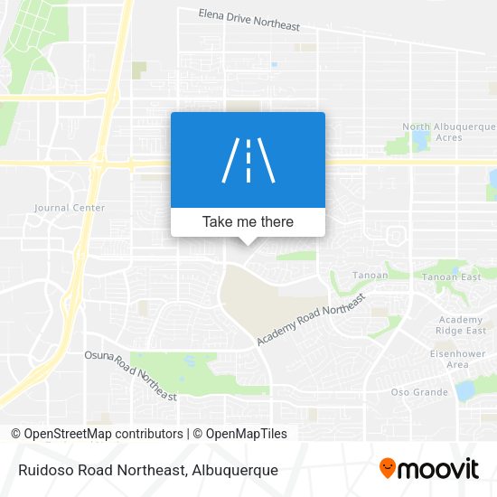 Ruidoso Road Northeast map