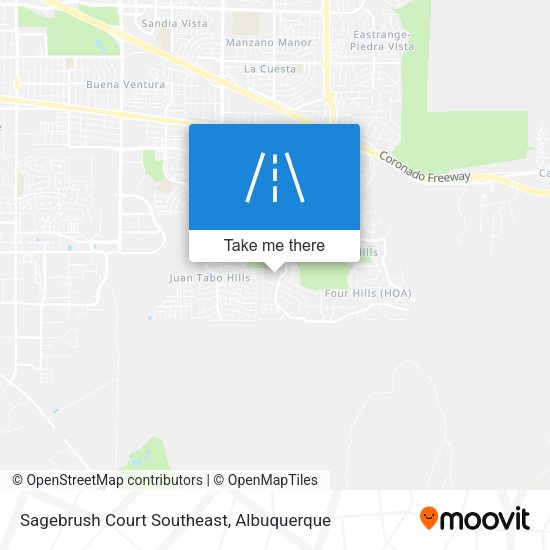 Mapa de Sagebrush Court Southeast