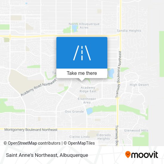 Mapa de Saint Anne's Northeast