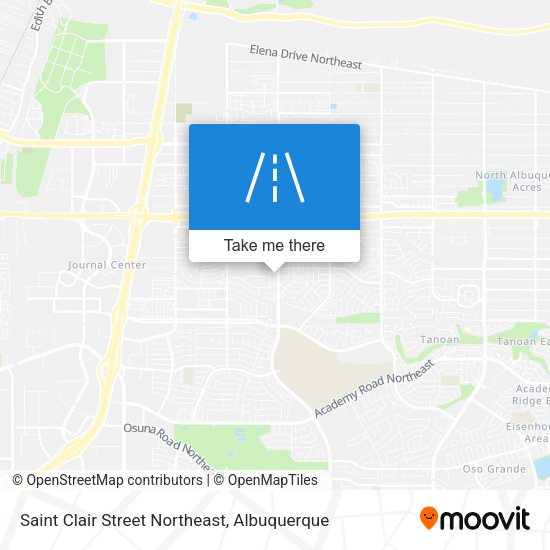 Saint Clair Street Northeast map