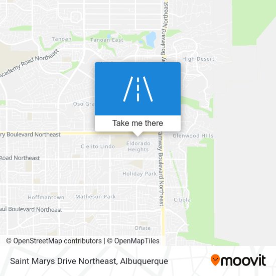 Saint Marys Drive Northeast map