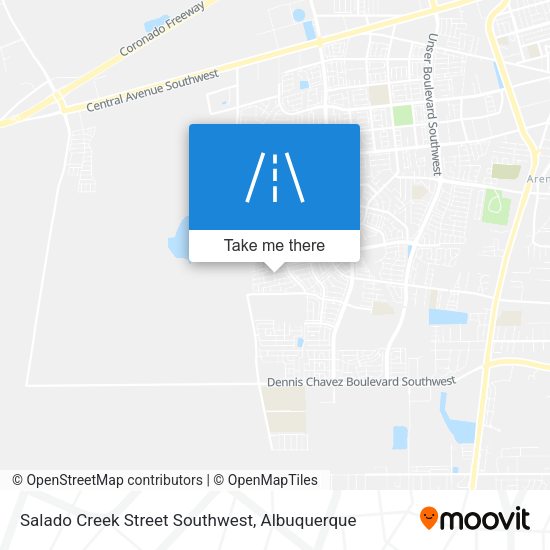 Mapa de Salado Creek Street Southwest
