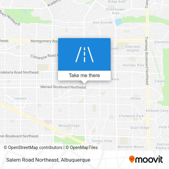 Salem Road Northeast map