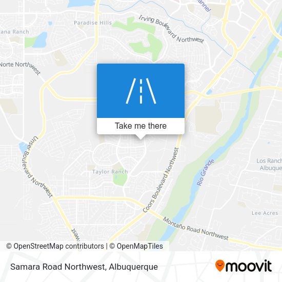 Mapa de Samara Road Northwest