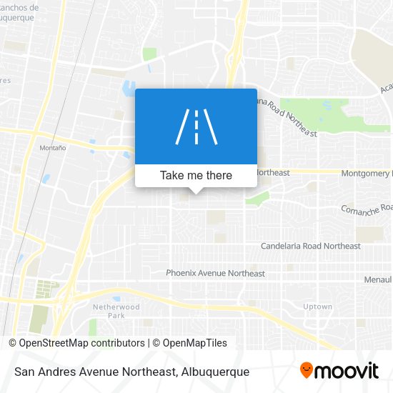 Mapa de San Andres Avenue Northeast