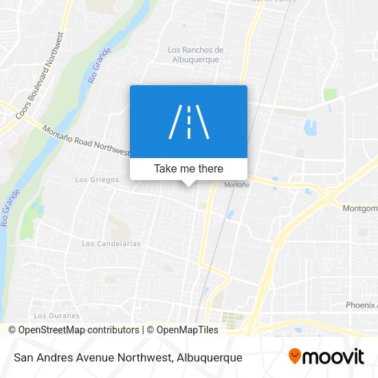 San Andres Avenue Northwest map