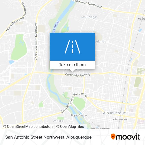 Mapa de San Antonio Street Northwest