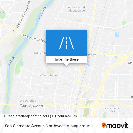 Mapa de San Clemente Avenue Northwest