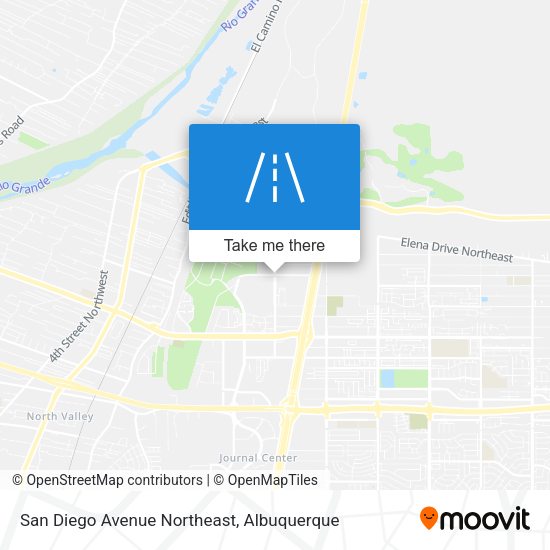 San Diego Avenue Northeast map