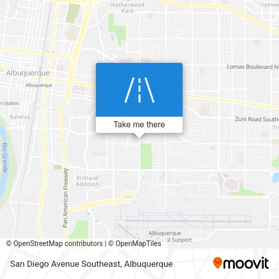 Mapa de San Diego Avenue Southeast