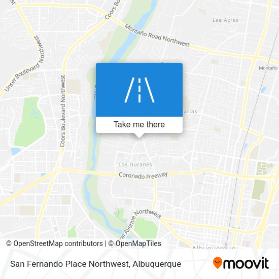 Mapa de San Fernando Place Northwest